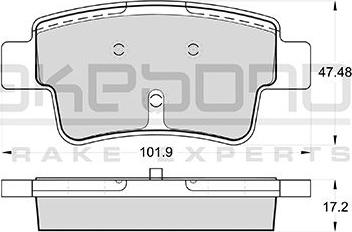 Akebono AN-4511K - Brake Pad Set, disc brake car-mod.net