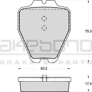 Akebono AN-4524WK - Brake Pad Set, disc brake car-mod.net