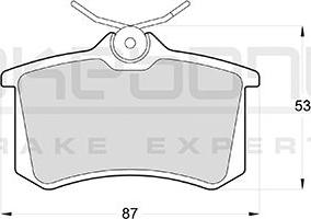 Akebono AN-4045KE - Brake Pad Set, disc brake car-mod.net