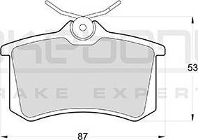 Akebono AN-4045K - Brake Pad Set, disc brake car-mod.net