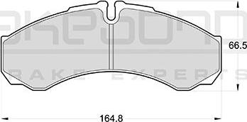 Akebono AN-4057KE - Brake Pad Set, disc brake car-mod.net