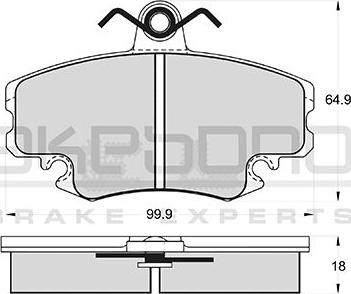Akebono AN-4014KE - Brake Pad Set, disc brake car-mod.net