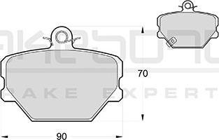 Akebono AN-4012WKE - Brake Pad Set, disc brake car-mod.net
