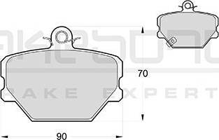 Akebono AN-4012WK - Brake Pad Set, disc brake car-mod.net