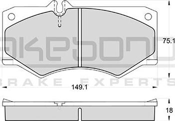 Akebono AN-4180KE - Brake Pad Set, disc brake car-mod.net