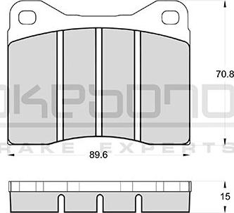 Akebono AN-4136KE - Brake Pad Set, disc brake car-mod.net