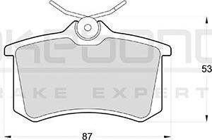 Akebono AN-4398KE - Brake Pad Set, disc brake car-mod.net