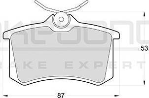 Akebono AN-4398K - Brake Pad Set, disc brake car-mod.net