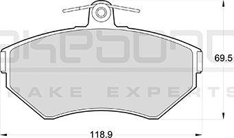 Akebono AN-4373KE - Brake Pad Set, disc brake car-mod.net