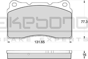 Akebono AN-4251WK - Brake Pad Set, disc brake car-mod.net