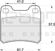 Akebono AN-4218K - Brake Pad Set, disc brake car-mod.net