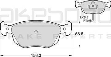 Akebono AN-4234WK - Brake Pad Set, disc brake car-mod.net