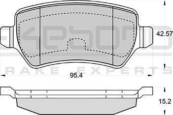 Akebono AN-4279K - Brake Pad Set, disc brake car-mod.net