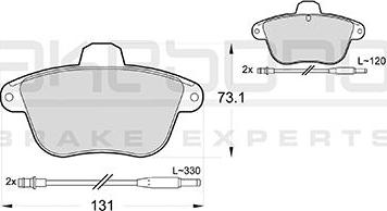 Akebono AN-4744WK - Brake Pad Set, disc brake car-mod.net