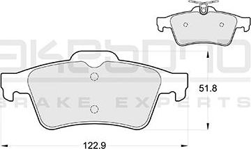 Akebono AN-4768K - Brake Pad Set, disc brake car-mod.net