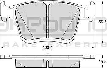 Akebono AN-4788KE - Brake Pad Set, disc brake car-mod.net