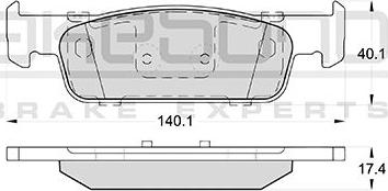 Akebono AN-4787K - Brake Pad Set, disc brake car-mod.net