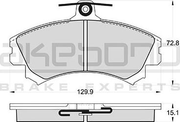 Akebono AN-4778WK - Brake Pad Set, disc brake car-mod.net