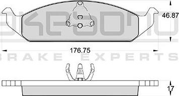 Akebono AN-650WK - Brake Pad Set, disc brake car-mod.net
