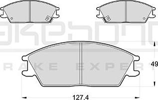 Akebono AN-8053WKE - Brake Pad Set, disc brake car-mod.net