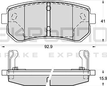 Akebono AN-8139WK - Brake Pad Set, disc brake car-mod.net