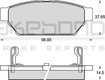 Akebono AN-380WK - Brake Pad Set, disc brake car-mod.net
