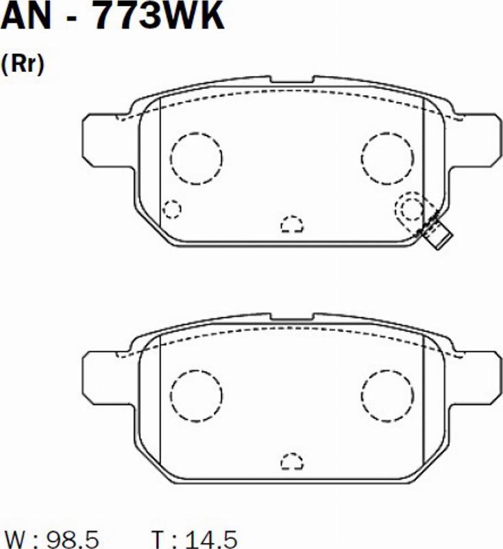 ACKOJA A64-0059 - Brake Pad Set, disc brake car-mod.net