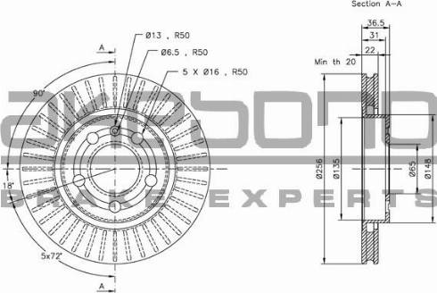 Akebono BN-0407 - Brake Disc car-mod.net