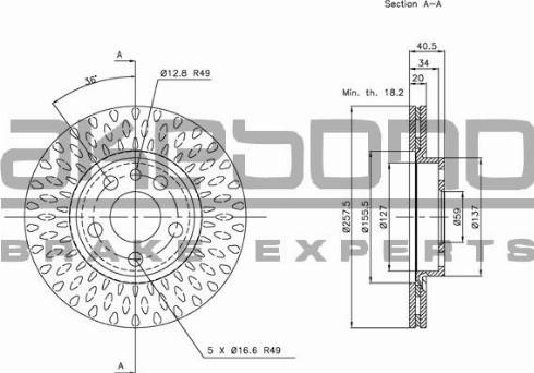 Akebono BN-0674 - Brake Disc car-mod.net