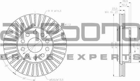 Akebono BN-0091 - Brake Disc car-mod.net