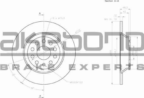 Akebono BN-0061 - Brake Disc car-mod.net