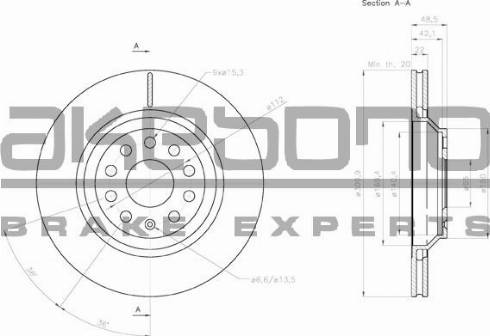 Akebono BN-0017 - Brake Disc car-mod.net