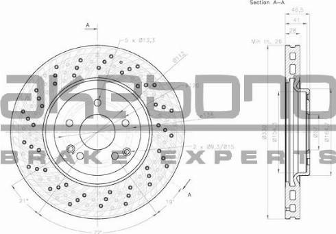 Akebono BN-0077 - Brake Disc car-mod.net