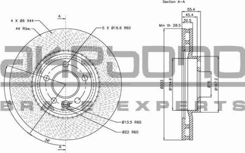 Akebono BN-0147 - Brake Disc car-mod.net