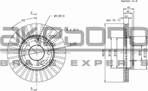 Akebono BN-0102 - Brake Disc car-mod.net