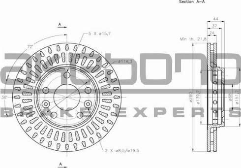 Akebono BN-0131 - Brake Disc car-mod.net