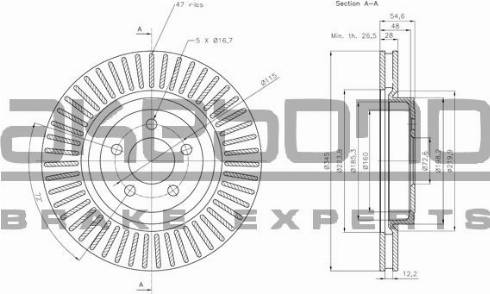 Akebono BN-0873 - Brake Disc car-mod.net