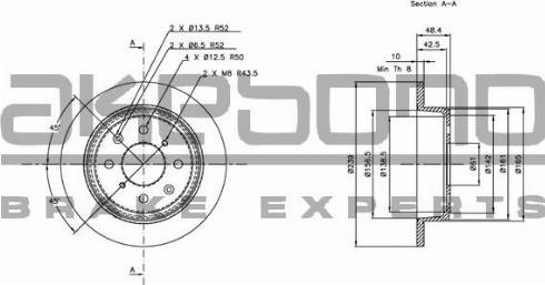 Akebono BN-0392 - Brake Disc car-mod.net
