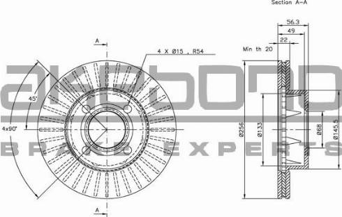 Akebono BN-0385 - Brake Disc car-mod.net