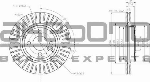 Akebono BN-0295 - Brake Disc car-mod.net