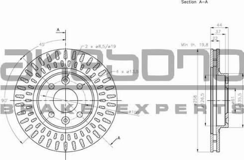 Akebono BN-0259 - Brake Disc car-mod.net