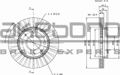 Akebono BN-0269 - Brake Disc car-mod.net