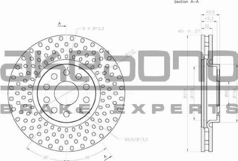 Akebono BN-0268 - Brake Disc car-mod.net