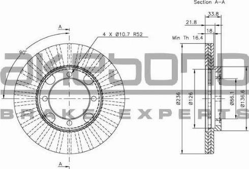 Akebono BN-1063 - Brake Disc car-mod.net