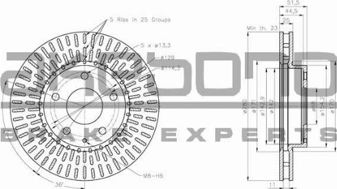 Akebono BN-1187E - Brake Disc car-mod.net