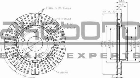 Akebono BN-1187 - Brake Disc car-mod.net