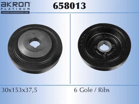 AKRON-MALÒ 658013 - Belt Pulley, crankshaft car-mod.net
