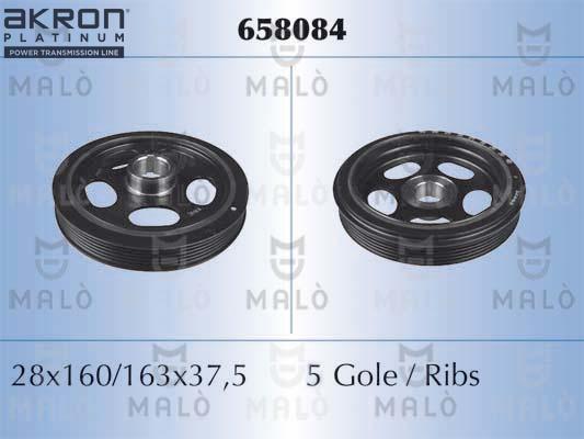 AKRON-MALÒ 658084 - Belt Pulley, crankshaft car-mod.net