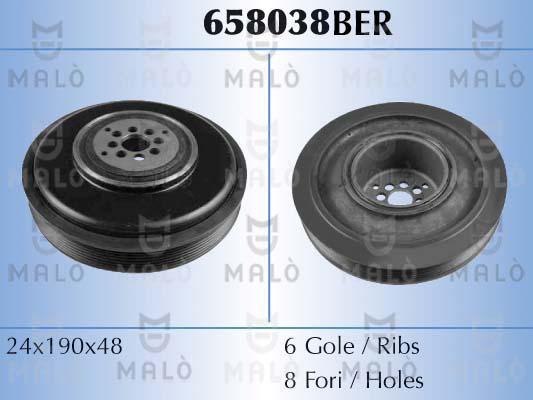 AKRON-MALÒ 658038BER - Belt Pulley, crankshaft car-mod.net