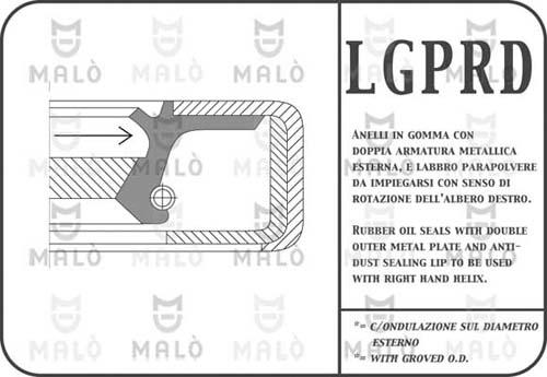 AKRON-MALÒ 672PRDA - Shaft Seal, manual transmission car-mod.net
